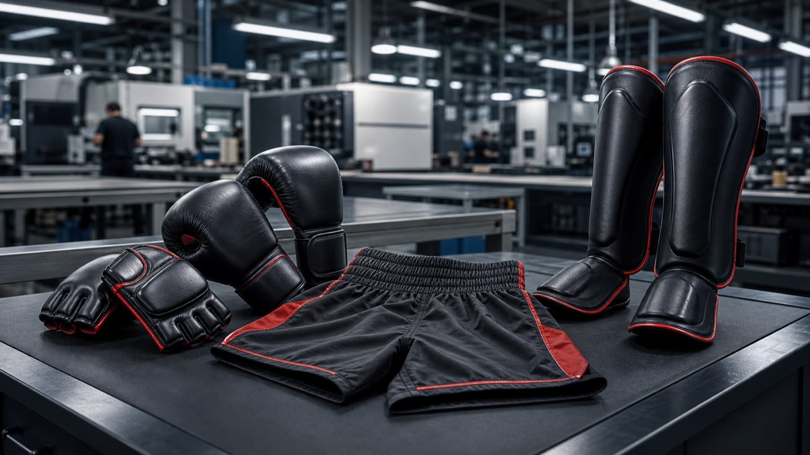 Fightwear colorway planning across custom gloves wraps shorts and rash guards