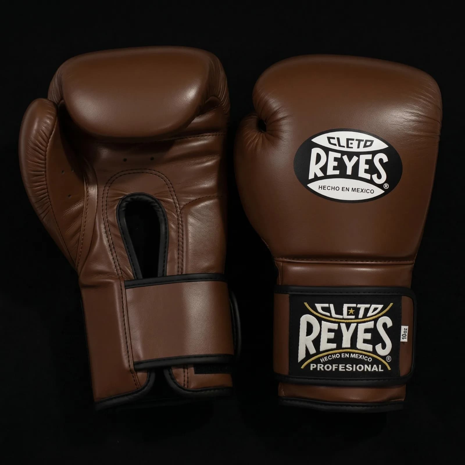 Brown Hook-and-Loop Boxing Gloves Brown OEM private-label boxing glove 1 view