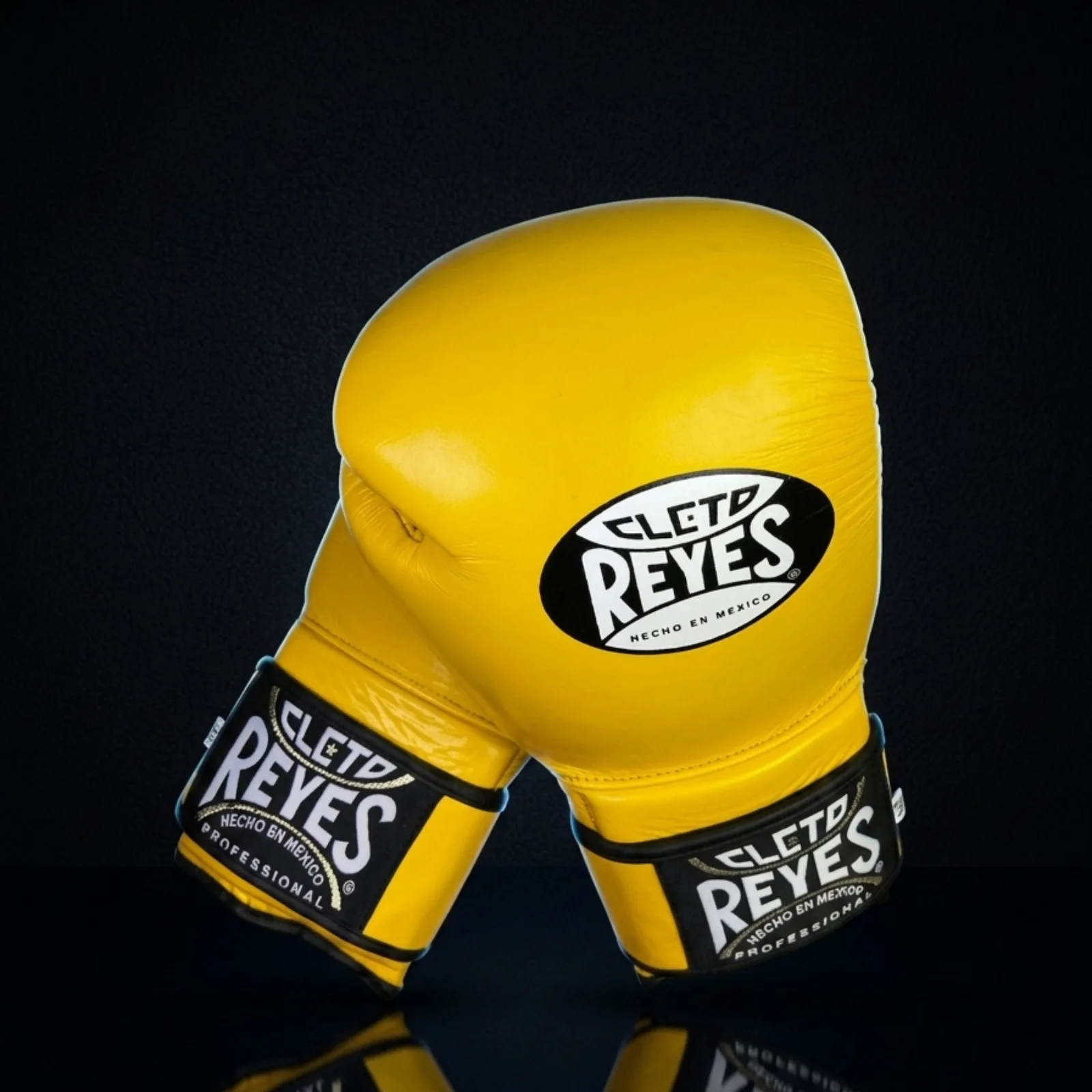 Yellow Hook-and-Loop Boxing Gloves Yellow OEM private-label boxing glove 1 view