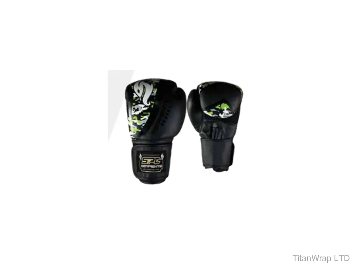 Camo Print Sparring Boxing Gloves TWP-2050 official TitanWrap catalogue product image with web-delivery watermark