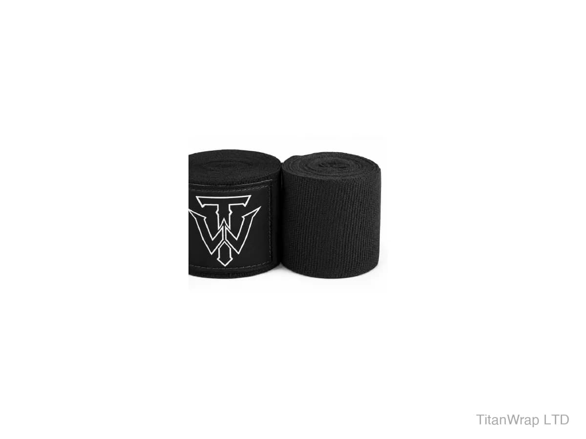 Black Semi-Elastic Mexican Hand Wraps TWP-2129 official TitanWrap catalogue product image with web-delivery watermark
