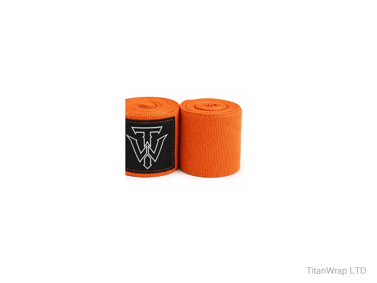 Orange Semi-Elastic Mexican Hand Wraps TWP-2130 official TitanWrap catalogue product image with web-delivery watermark