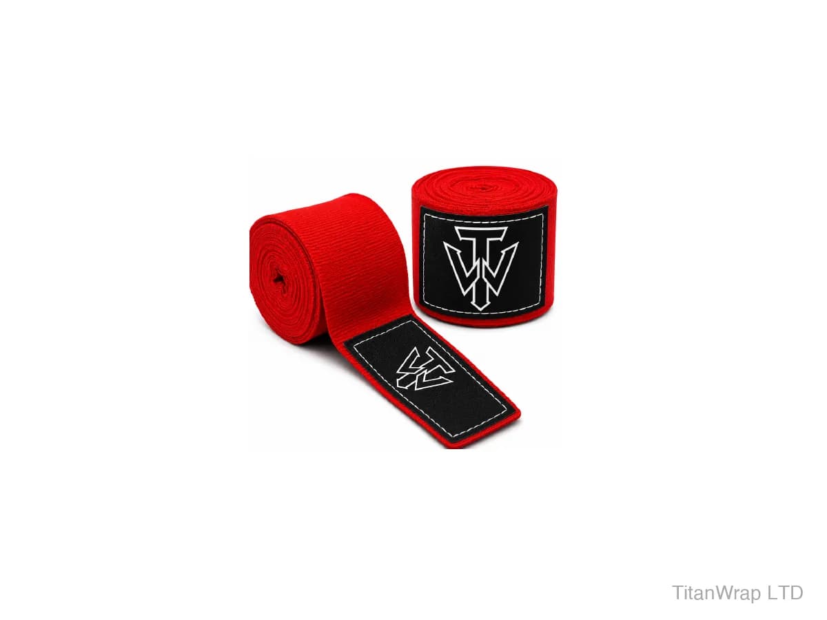 Red Semi-Elastic Hand Wraps TWP-2159 official TitanWrap catalogue product image with web-delivery watermark