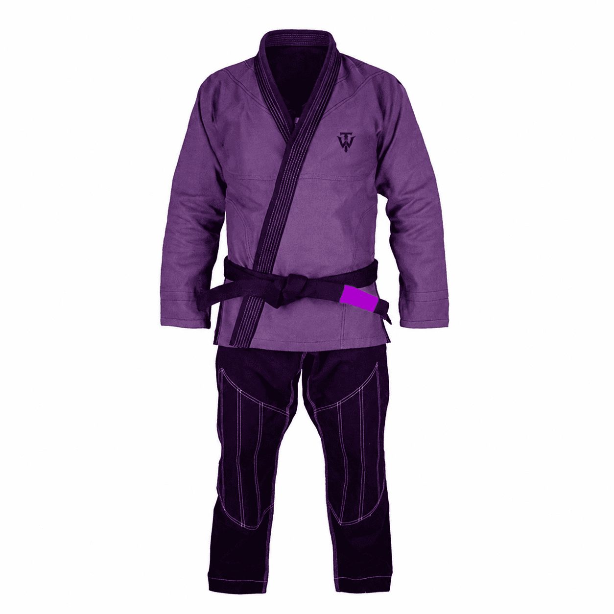 Custom BJJ Gi front view for private-label TitanWrap manufacturing