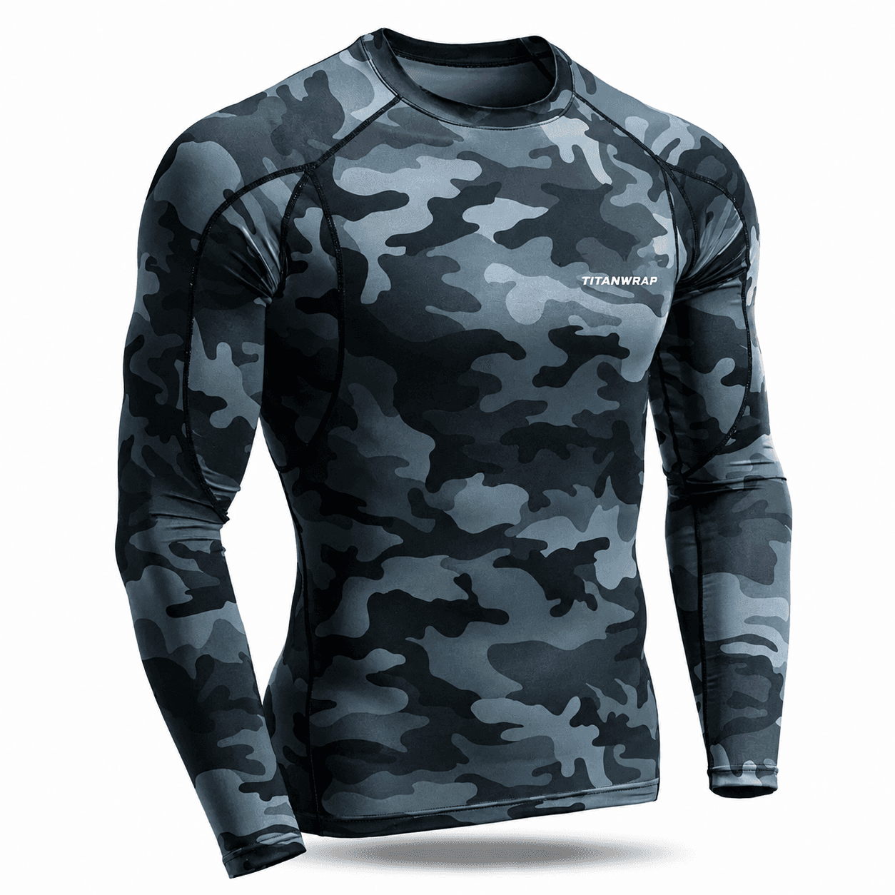 Custom Combat Apparel front view for private-label TitanWrap manufacturing